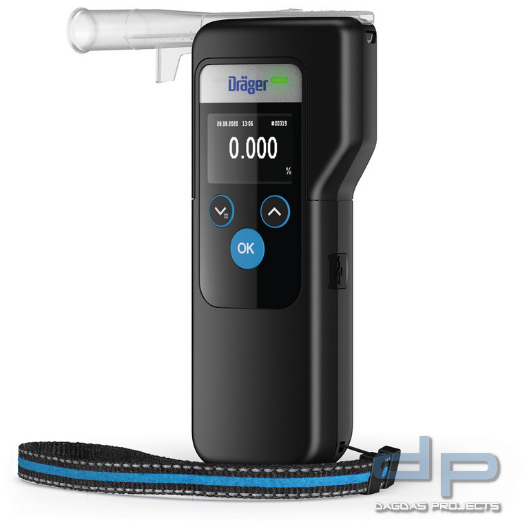 Alkoholtester Dräger Alcotest 6000 (multilingual) mit elektrochemischem Sensor - Standard | Alkohol Tester | Polizeibedarf & Kriminaltechnik | Alle Kategorien