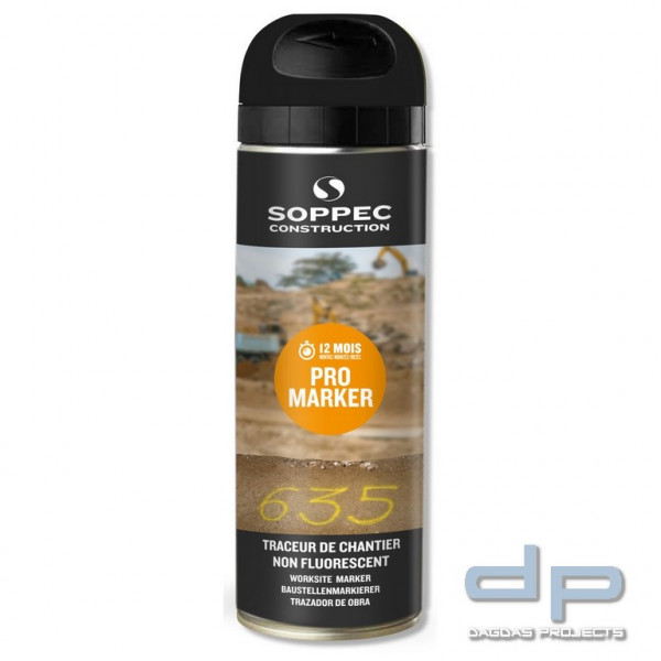 Soppec Markierungsspray ProMarker, 500 ml, schwarz