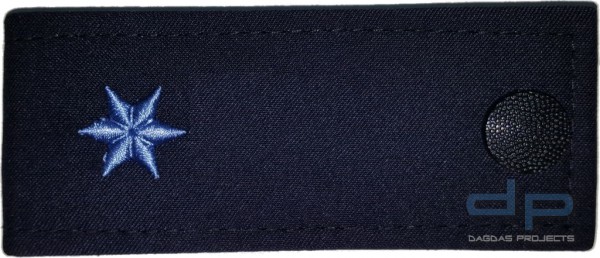 Polizei Schulterstücke blau 1 silberner Stern PK  1 Paar ps94