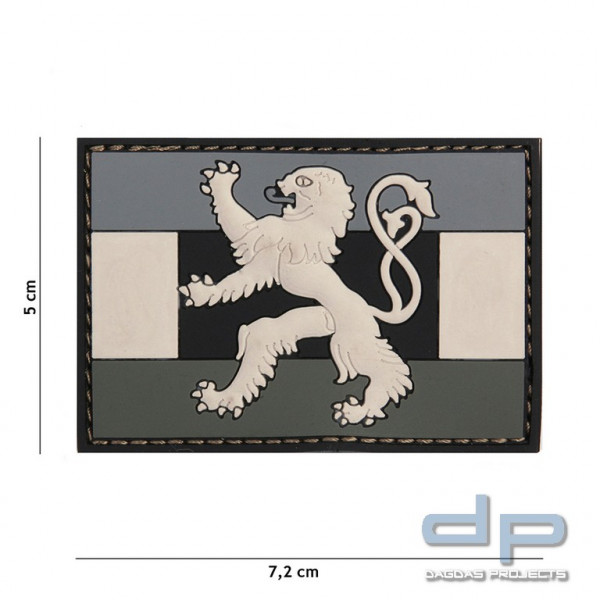 Emblem 3D PVC Benelux Flagge grau