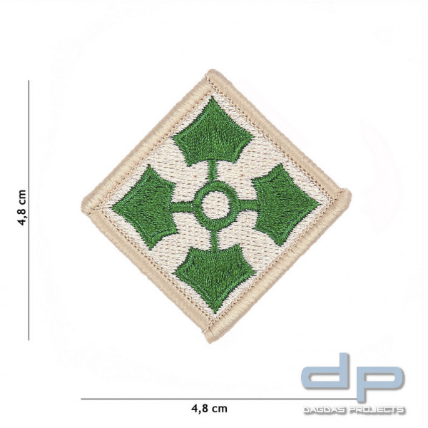 Emblem Stoff 4th US Infantry Division #4077