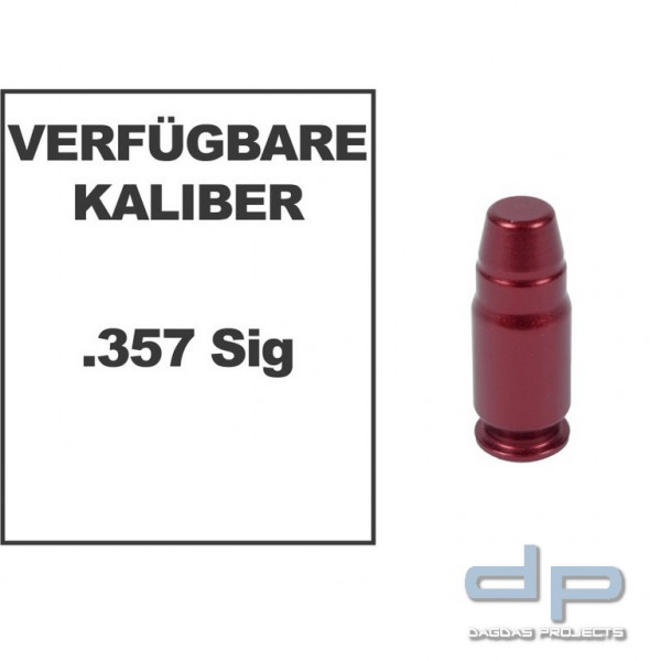 A-ZOOM Trainings-/Pufferpatrone für Pistolen - 1 Stück,.357 Sig