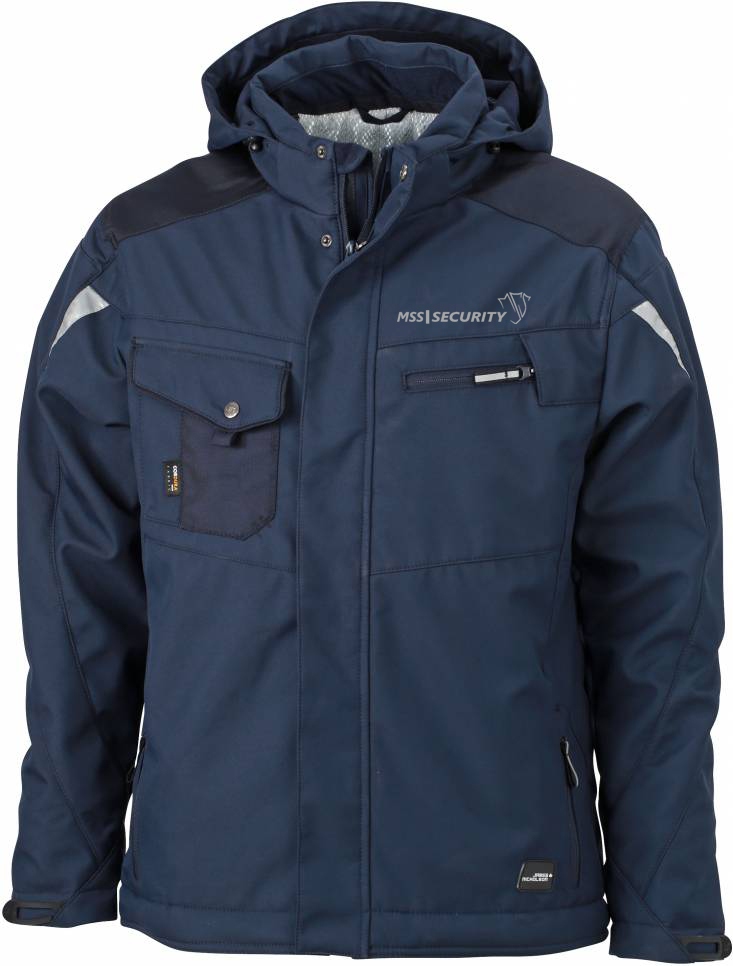 WACHSCHUTZ   Sweatjacke Jacke schwarz oder marineblau verschiedene Druckfarben 