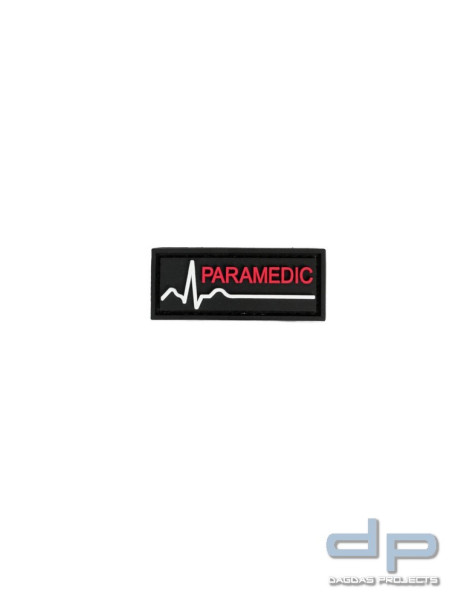 Klettabzeichen PARAMEDIC - gummiert, 50x20 mm