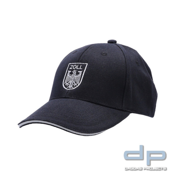 ETZEL® Cap mit Bestickung ZOLL Bundesadler schwarz