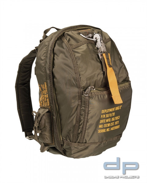 RUCKSACK ′DEPLOYMENT BAG 6′ OLIV VPE 2