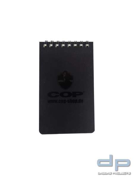 COP® Wasserabweisender Notizblock/Meldeblock mit 40 Blatt, groß (15 x10cm)