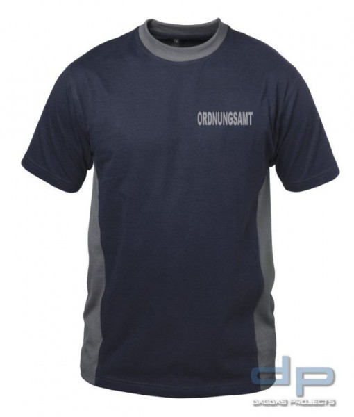 Behörden T-Shirt mit reflektierend silberner Aufschrift ORDNUNSAMT Größe: S