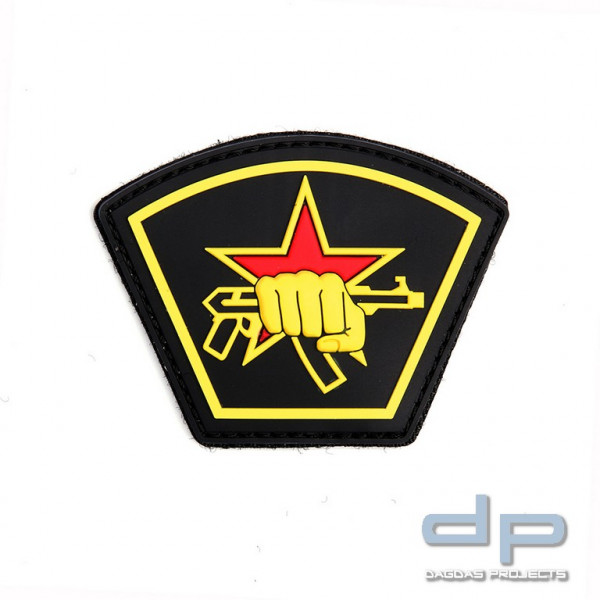 Emblem 3D Russicher Stern Faust gelb