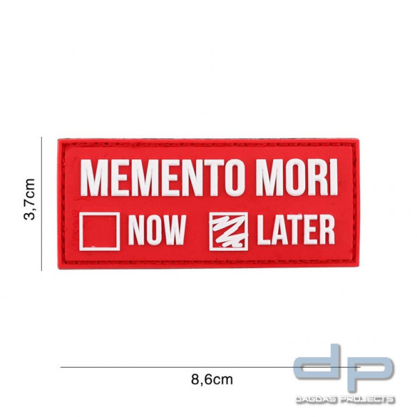 Emblem 3D PVC Memento Mori later rot