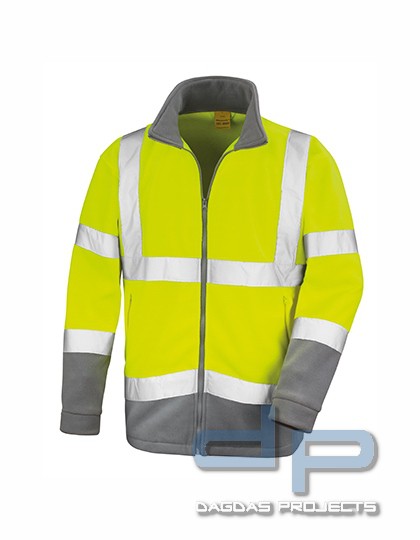 Safety Microfleece Jacket orange oder gelb