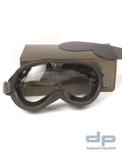 US Staubschutzbrille M44 mit Behälter schwarz 4 Stück