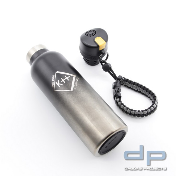 KH-Security Survival-Trinkflasche mit Alarm schwarz