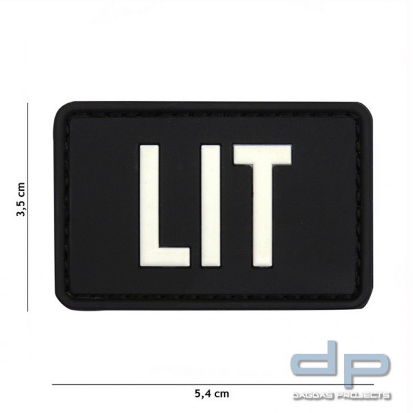 Emblem 3D PVC LIT schwarz