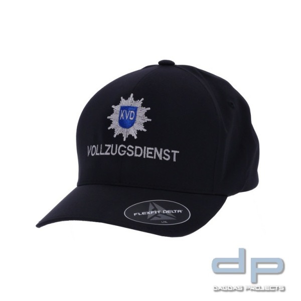 Flexfit Delta Cap mit Bestickung "Kommunaler Vollzugsdienst", schwarz verstellbar