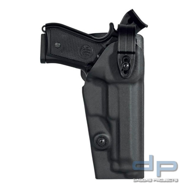 Vega Kunststoff Holster tiefsitzend "Duty-Safety", schwarz, rechts