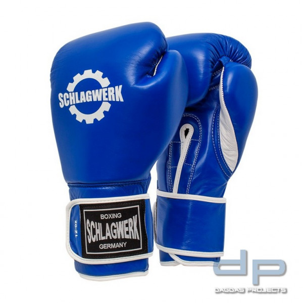 SCHLAGWERK Boxhandschuhe Training/Sparring 2.0 blau/weiß