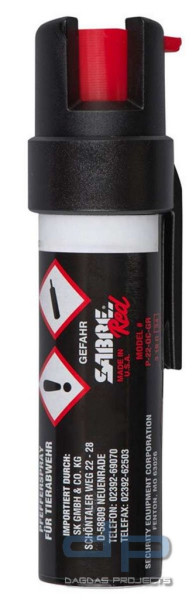 Sabre Red - Pfefferspray mit Clip 19ml (Abwehrspray)