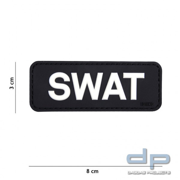 Emblem 3D PVC SWAT schwarz
