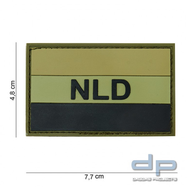 Emblem 3D PVC NLD grün/ schwarz