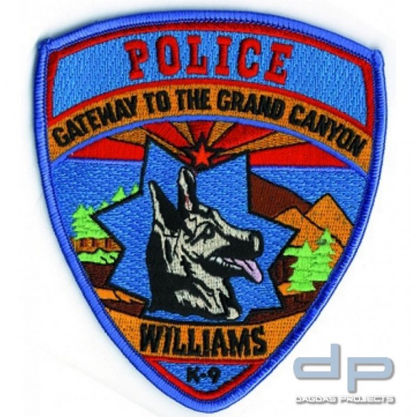Stoffaufnäher - Williams (Arizona) Police K-9 Unit