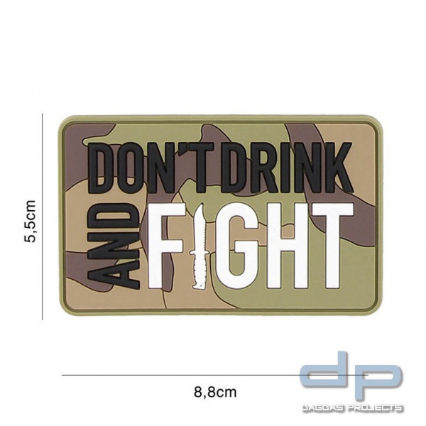 Emblem 3D PVC Don&#039;t drink woodland