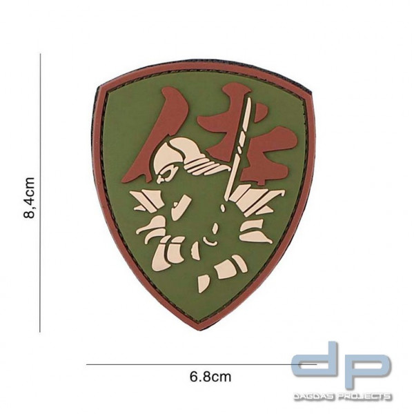 Emblem 3D PVC Samurai Shield multi
