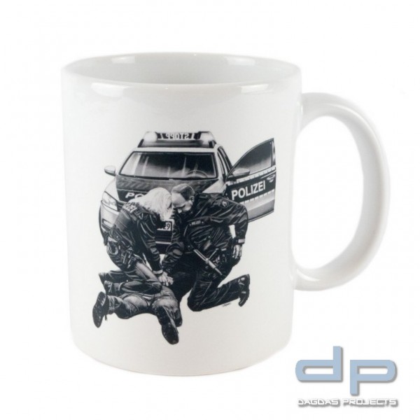 COP® Kaffeetasse mit Motiv Festnahme 0,3 Liter