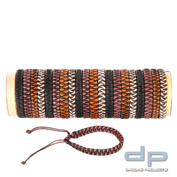 Leder Armbändchen, Rolle á 24 Stck. Style D