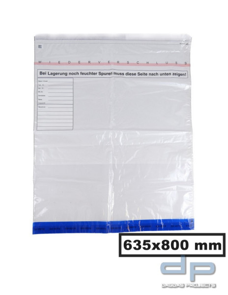 Debabreathe Beweissicherungstasche XL 635 x 800mm, 25er Pack