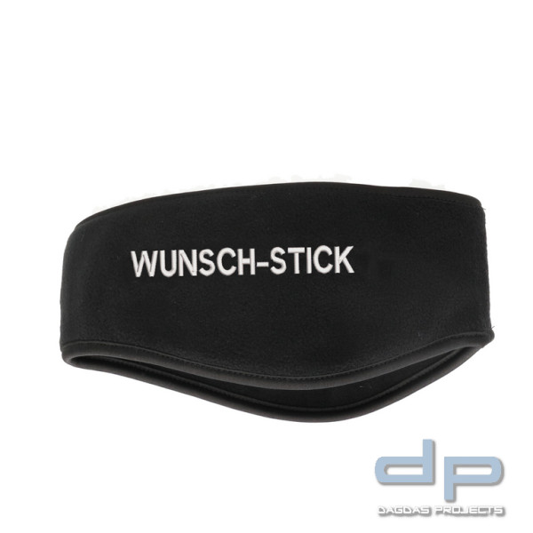 Stirnband Thinsulate™ mit Wunschbestickung, schwarz