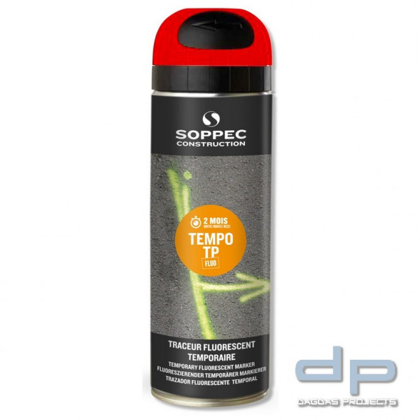 Soppec Markierfarbe Tempo TP, Inhalt 500 ml, rot VPE 12