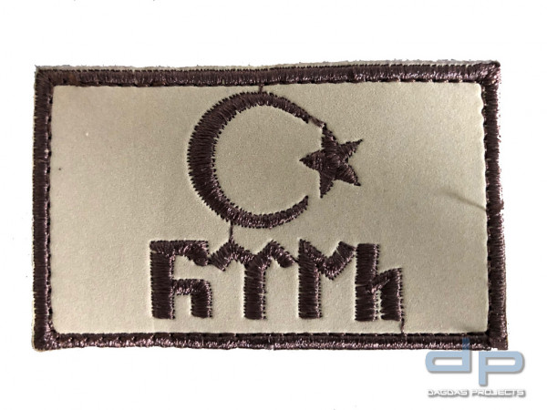 Türkei Flagge Militär Abzeichen Rubber Patch mit Stick Göktürk