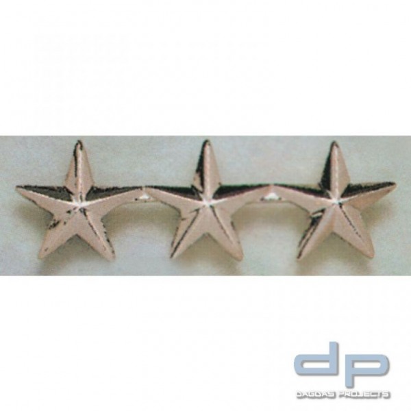 3 Sterne - Dienstgradabzeichen - Original U.S. - aus Metall