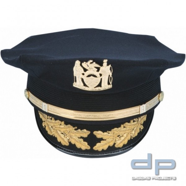Original Chief Mütze der US Polizei- dunkelblau