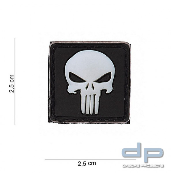 Emblem 3D PVC Punisher weiss