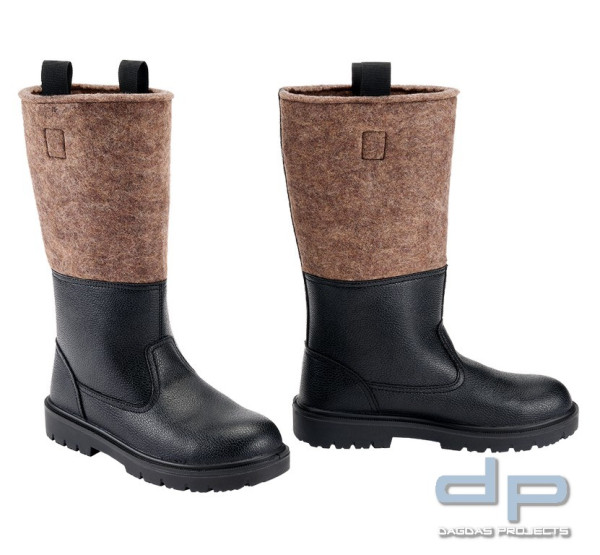 Brandit Stiefel Knobelbecher Filz in Schwarz/Grau und Schwarz/Braun