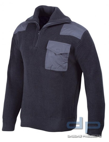 Elbe Troyer mit Besatz in Dunkelblau Größe: 52