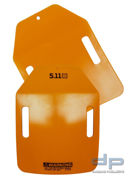 5.11 Tactical - Trainingsplatten WGT Vest Plate 5.75 2.0 (Set) in Orange