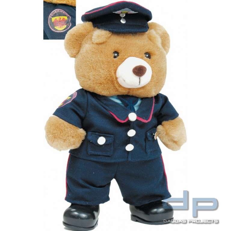 Plüschbär Kuscheltier In Verschiedenen Motiven – Feuerwehr, Polizei, Arzt & Mehr, Weich & Detailreich