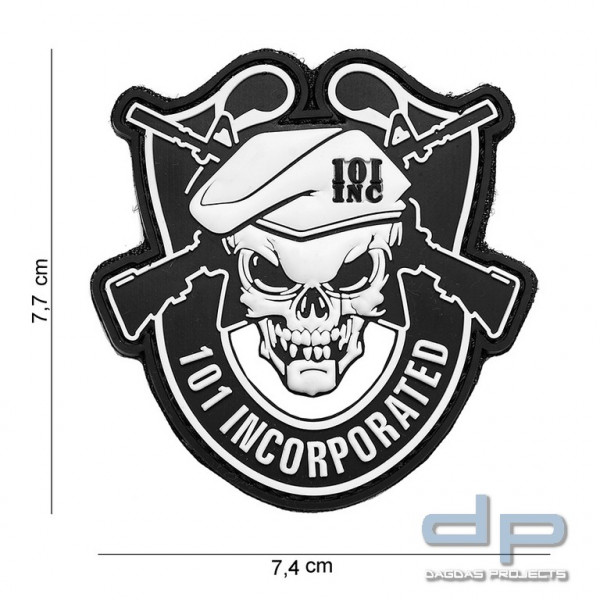 Emblem 3D PVC 101 Incorporated schwarz