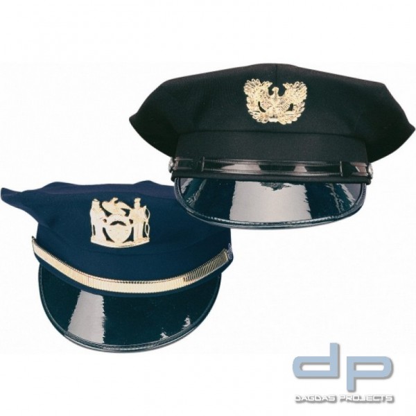 Original US 8-Point Polizeimütze Schwarz