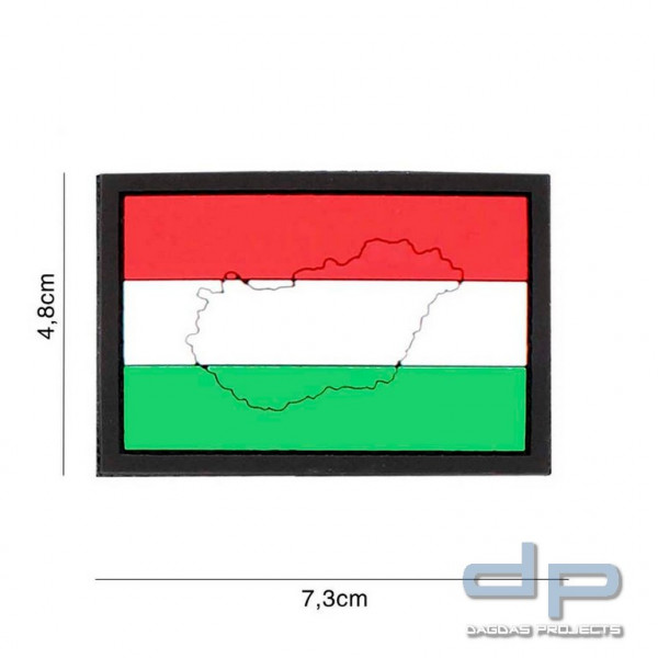 Emblem 3D PVC Ungarn mit Kontur