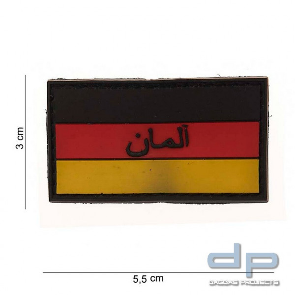 Emblem 3D PVC Deutschland klein (Vollfarbe)