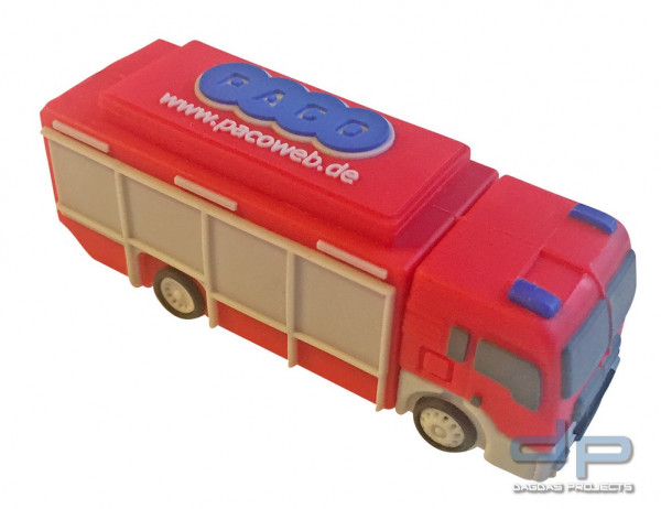 FEUERWEHR USB Stick 3D Feuerwehrauto Rüstwagen 16 GB