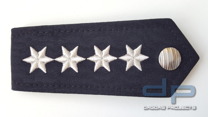 Dienstgradabzeichen Polizei 5 Sterne silber Schlüsselanhänger DGA
