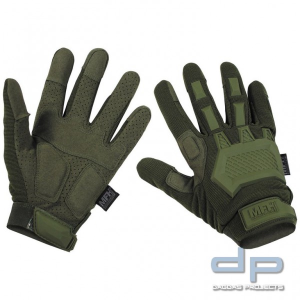 Tactical Handschuhe, &quot;Action&quot; oliv Gr. M