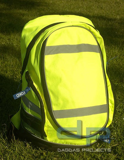 Hi-Vis London Backpack in Gelb und Orange