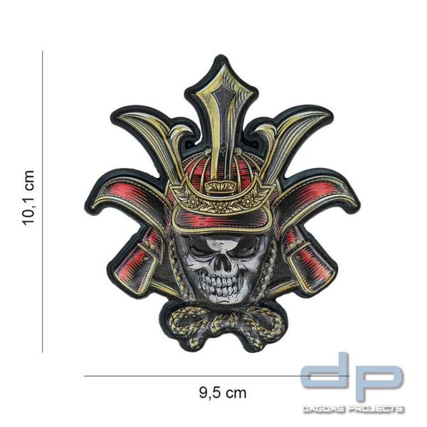 Emblem 3D UV Totenkopf-Samurai
