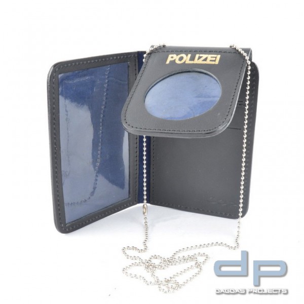 COP® Dienstausweismäppchen BEHÖRDE mit Aufschrift mit Kette, rund, Standard